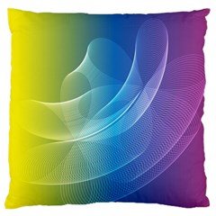 Colorful Guilloche Spiral Pattern Background Standard Flano Cushion Case (one Side) by Simbadda