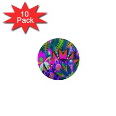 Wild Abstract Design 1  Mini Magnet (10 Pack)  by Simbadda