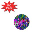 Wild Abstract Design 1  Mini Magnets (100 pack)  Front