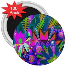 Wild Abstract Design 3  Magnets (100 Pack) by Simbadda