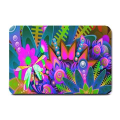 Wild Abstract Design Small Doormat  by Simbadda