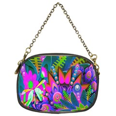 Wild Abstract Design Chain Purses (one Side)  by Simbadda