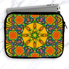 Seamless Orange Abstract Wallpaper Pattern Tile Background Apple Ipad 2/3/4 Zipper Cases by Simbadda