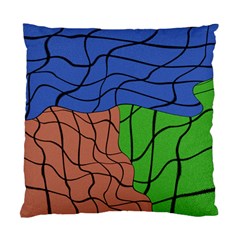 Abstract Art Mixed Colors Standard Cushion Case (two Sides) by Simbadda