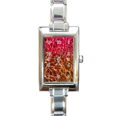 Background Water Abstract Red Wallpaper Rectangle Italian Charm Watch by Simbadda