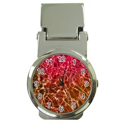 Background Water Abstract Red Wallpaper Money Clip Watches by Simbadda