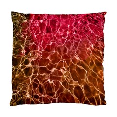 Background Water Abstract Red Wallpaper Standard Cushion Case (one Side) by Simbadda