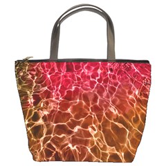 Background Water Abstract Red Wallpaper Bucket Bags by Simbadda