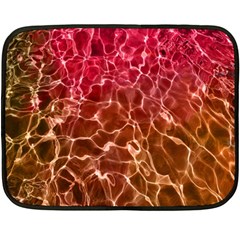 Background Water Abstract Red Wallpaper Fleece Blanket (mini) by Simbadda