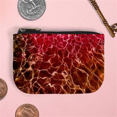 Background Water Abstract Red Wallpaper Mini Coin Purses by Simbadda