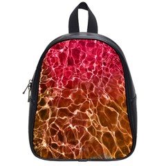 Background Water Abstract Red Wallpaper School Bags (small)  by Simbadda