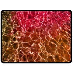 Background Water Abstract Red Wallpaper Fleece Blanket (large)  by Simbadda