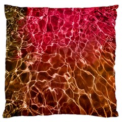 Background Water Abstract Red Wallpaper Standard Flano Cushion Case (one Side) by Simbadda