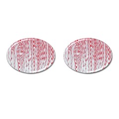 Abstract Swirling Pattern Background Wallpaper Pattern Cufflinks (Oval)