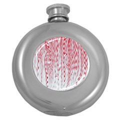 Abstract Swirling Pattern Background Wallpaper Pattern Round Hip Flask (5 oz)