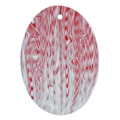 Abstract Swirling Pattern Background Wallpaper Pattern Oval Ornament (Two Sides)