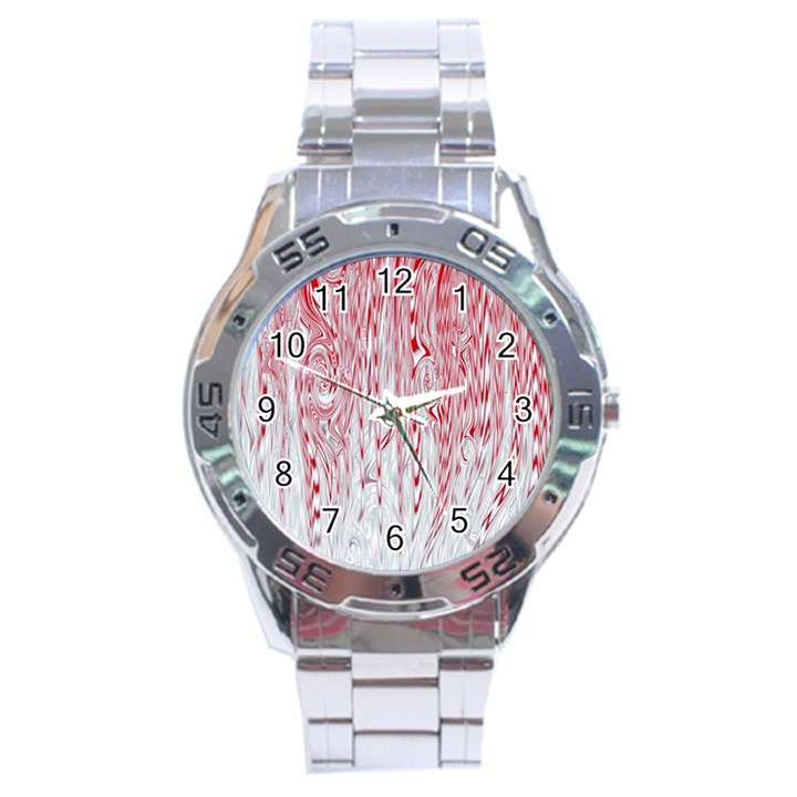 Abstract Swirling Pattern Background Wallpaper Pattern Stainless Steel Analogue Watch