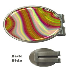 Artificial Colorful Lava Background Money Clips (oval)  by Simbadda