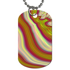 Artificial Colorful Lava Background Dog Tag (one Side) by Simbadda