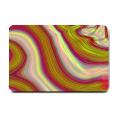 Artificial Colorful Lava Background Small Doormat  by Simbadda