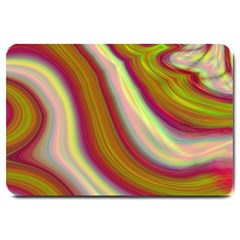 Artificial Colorful Lava Background Large Doormat  by Simbadda