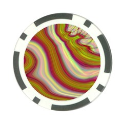 Artificial Colorful Lava Background Poker Chip Card Guard by Simbadda