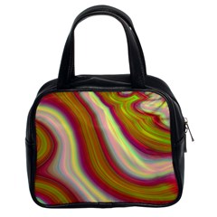 Artificial Colorful Lava Background Classic Handbags (2 Sides) by Simbadda