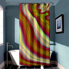 Artificial Colorful Lava Background Shower Curtain 36  X 72  (stall)  by Simbadda