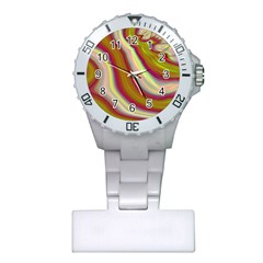 Artificial Colorful Lava Background Plastic Nurses Watch by Simbadda