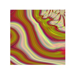 Artificial Colorful Lava Background Small Satin Scarf (square) by Simbadda