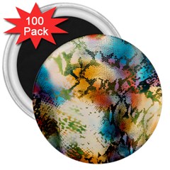 Abstract Color Splash Background Colorful Wallpaper 3  Magnets (100 Pack) by Simbadda