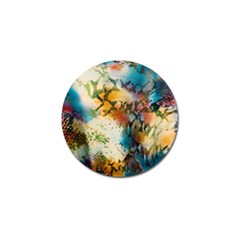 Abstract Color Splash Background Colorful Wallpaper Golf Ball Marker by Simbadda