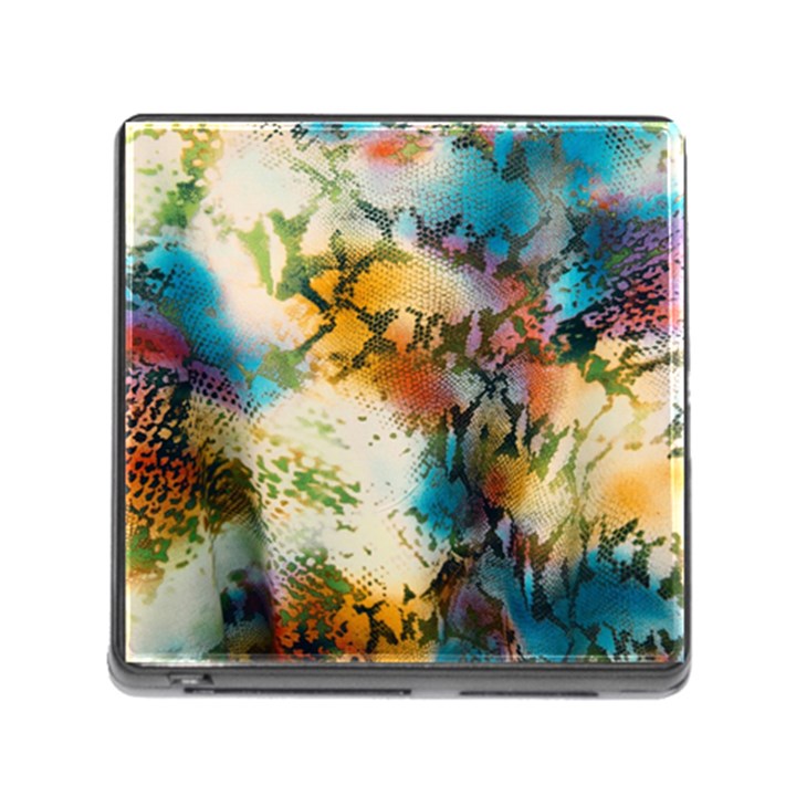 Abstract Color Splash Background Colorful Wallpaper Memory Card Reader (Square)