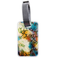 Abstract Color Splash Background Colorful Wallpaper Luggage Tags (two Sides) by Simbadda