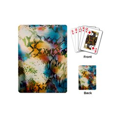 Abstract Color Splash Background Colorful Wallpaper Playing Cards (mini)  by Simbadda