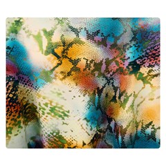 Abstract Color Splash Background Colorful Wallpaper Double Sided Flano Blanket (small)  by Simbadda