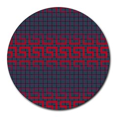 Abstract Tiling Pattern Background Round Mousepads by Simbadda