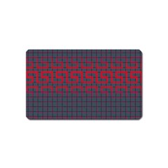 Abstract Tiling Pattern Background Magnet (name Card) by Simbadda