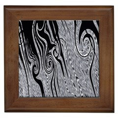 Abstract Swirling Pattern Background Wallpaper Framed Tiles by Simbadda