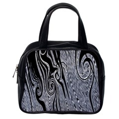 Abstract Swirling Pattern Background Wallpaper Classic Handbags (one Side) by Simbadda