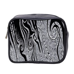 Abstract Swirling Pattern Background Wallpaper Mini Toiletries Bag 2-side by Simbadda