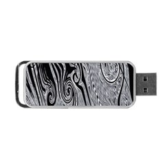 Abstract Swirling Pattern Background Wallpaper Portable Usb Flash (one Side) by Simbadda