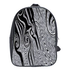 Abstract Swirling Pattern Background Wallpaper School Bags (xl)  by Simbadda