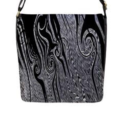 Abstract Swirling Pattern Background Wallpaper Flap Messenger Bag (l)  by Simbadda