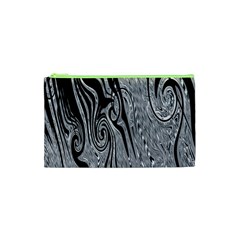 Abstract Swirling Pattern Background Wallpaper Cosmetic Bag (xs) by Simbadda