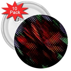 Abstract Green And Red Background 3  Buttons (10 Pack)  by Simbadda