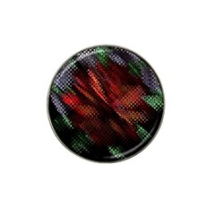 Abstract Green And Red Background Hat Clip Ball Marker (10 Pack) by Simbadda