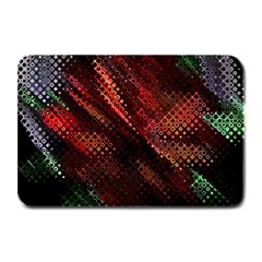 Abstract Green And Red Background Plate Mats by Simbadda