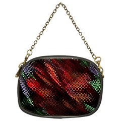 Abstract Green And Red Background Chain Purses (two Sides)  by Simbadda