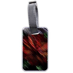 Abstract Green And Red Background Luggage Tags (two Sides) by Simbadda